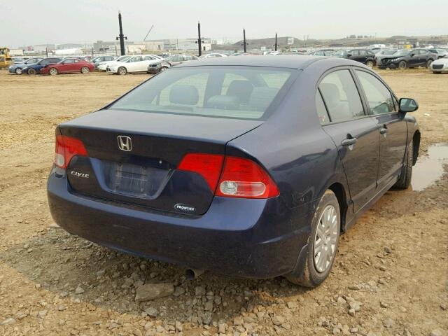 1HGFA15386L800912 - 2006 HONDA CIVIC DX BLUE photo 4