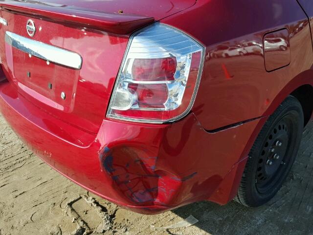 3N1AB6AP1CL780162 - 2012 NISSAN SENTRA 2.0 RED photo 10