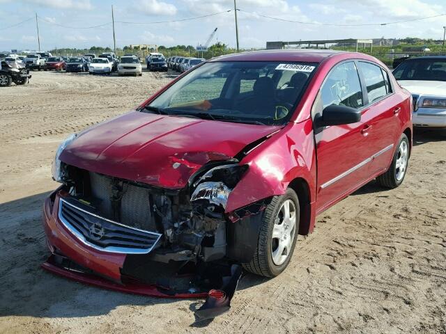 3N1AB6AP1CL780162 - 2012 NISSAN SENTRA 2.0 RED photo 2