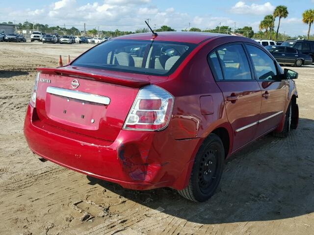 3N1AB6AP1CL780162 - 2012 NISSAN SENTRA 2.0 RED photo 4