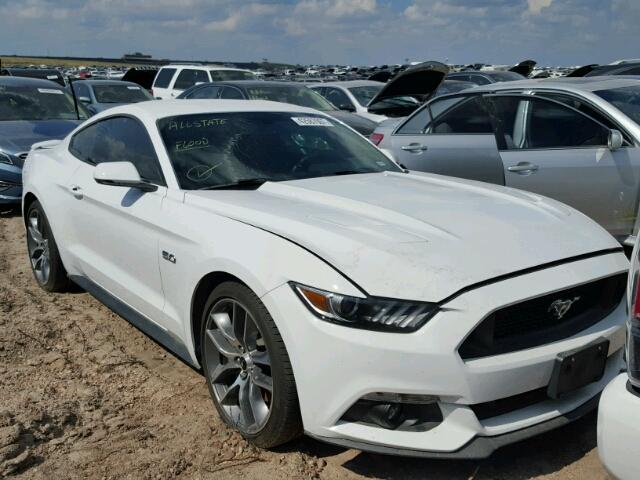 1FA6P8CF7G5240878 - 2016 FORD MUSTANG GT WHITE photo 1