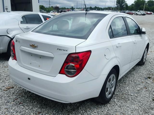 1G1JA5SHXD4132322 - 2013 CHEVROLET SONIC LS 白色 照片 4
