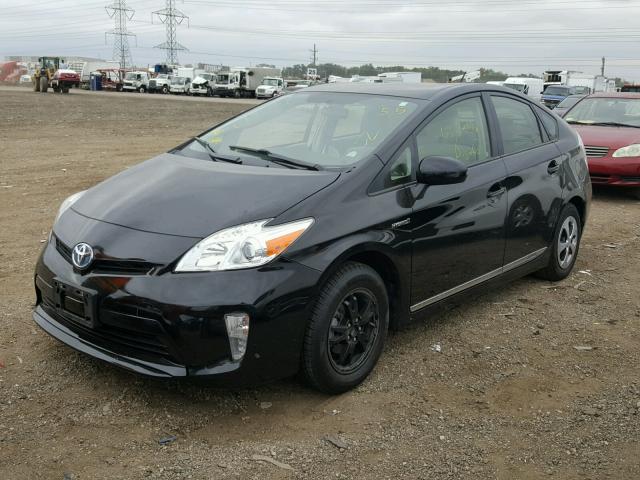 JTDKN3DU5E1821671 - 2014 TOYOTA PRIUS BLACK photo 2