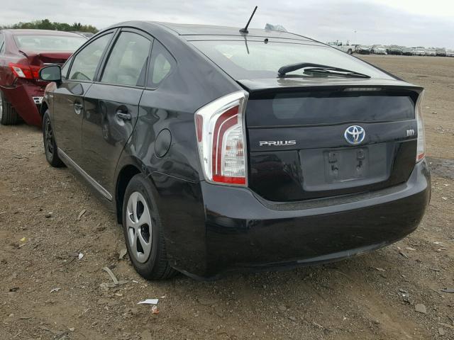 JTDKN3DU5E1821671 - 2014 TOYOTA PRIUS 黑色 照片 3