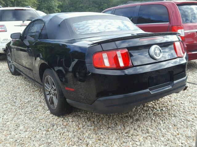 1ZVBP8EN3A5124725 - 2010 FORD MUSTANG BLACK photo 3