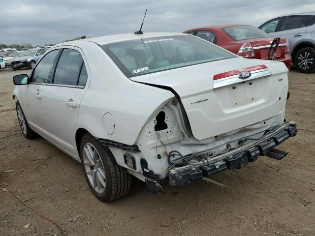 3FAHP0JA0CR376147 - 2012 FORD FUSION WHITE photo 3