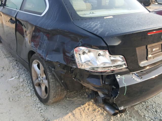 WBAUP9C5XBVL90441 - 2011 BMW 128 I შავი ფოტო 9