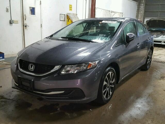 2HGFB2F86FH505348 - 2015 HONDA CIVIC GRAY photo 2