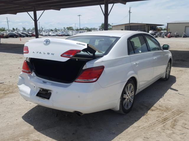 4T1BK36B67U194917 - 2007 TOYOTA AVALON XL WHITE photo 4