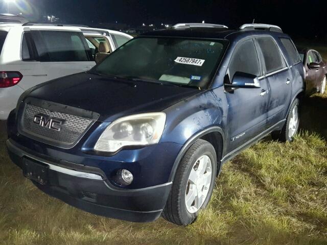 1GKER33758J197229 - 2008 GMC ACADIA SLT BLUE photo 2