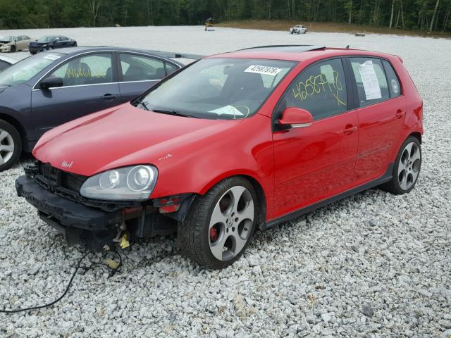 WVWHV71K49W119628 - 2009 VOLKSWAGEN GTI RED photo 2