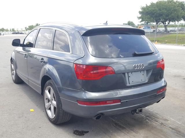 WA1EV74L17D066624 - 2007 AUDI Q7 4.2 QUA CHARCOAL photo 3