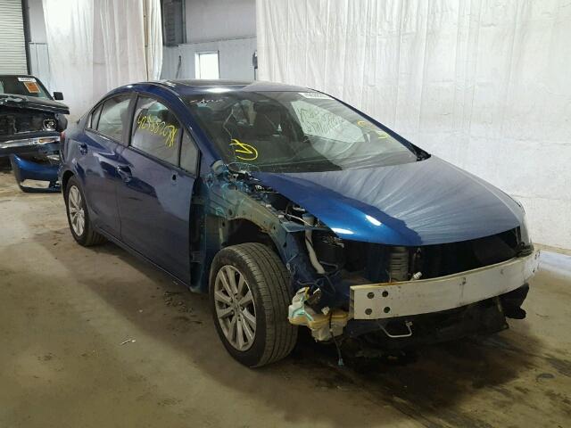 2HGFB2F81CH554582 - 2012 HONDA CIVIC EX BLUE photo 1