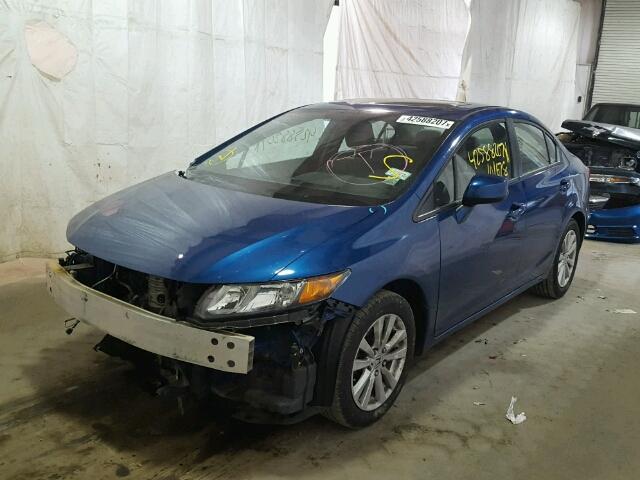 2HGFB2F81CH554582 - 2012 HONDA CIVIC EX BLUE photo 2