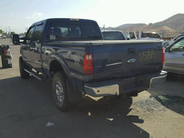 1FT8W3BT1DEA84347 - 2013 FORD F350 SUPER BLUE photo 3