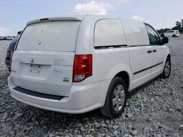 2C4JDGAGXCR307988 - 2012 DODGE RAM VAN WHITE photo 4