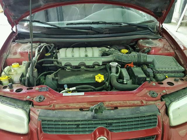 3C3EL45H2TT259636 - 1996 CHRYSLER SEBRING JX RED photo 7