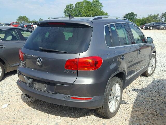 WVGAV3AX2DW580482 - 2013 VOLKSWAGEN TIGUAN S GRAY photo 4