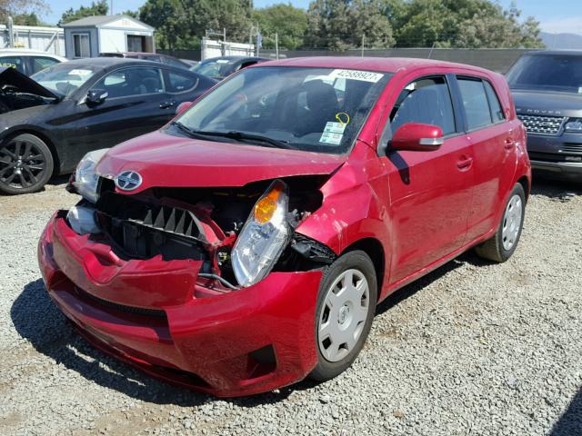 JTKKU10488J030996 - 2008 TOYOTA SCION XD RED photo 2