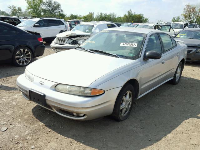 1G3NL52F43C208252 - 2003 OLDSMOBILE ALERO GL SILVER photo 2