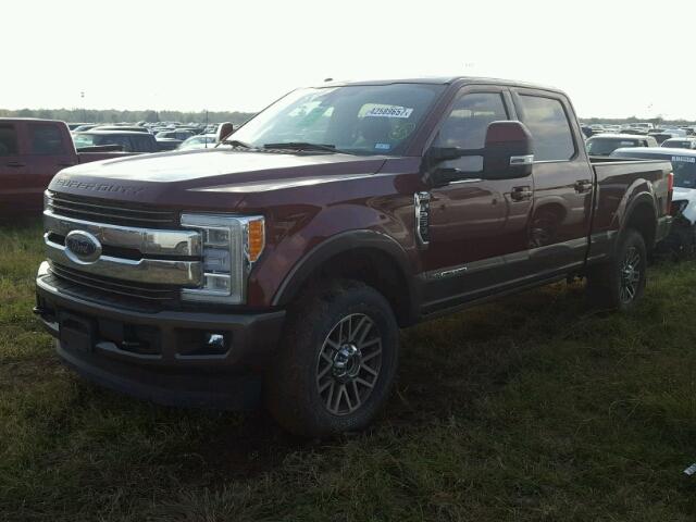 1FT7W2BT6HEB46448 - 2017 FORD F250 SUPER BURGUNDY photo 2