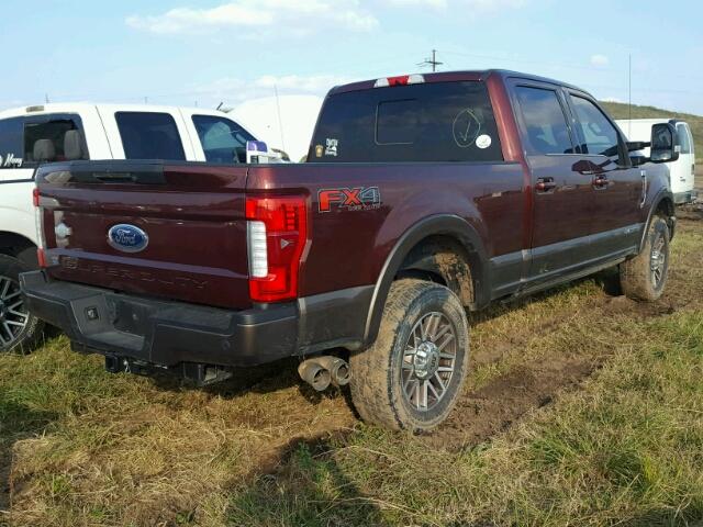 1FT7W2BT6HEB46448 - 2017 FORD F250 SUPER BURGUNDY photo 4