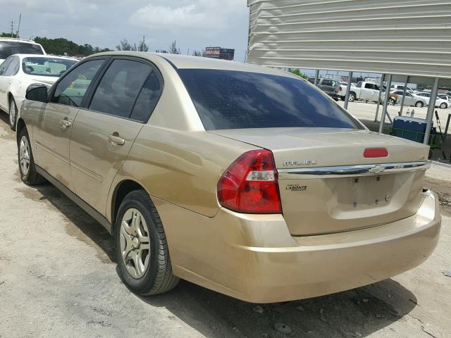 1G1ZS58F47F236786 - 2007 CHEVROLET MALIBU LS ოქროსფერი ფოტო 3