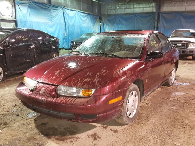 1G8ZH52841Z228932 - 2001 SATURN SL1 MAROON photo 2