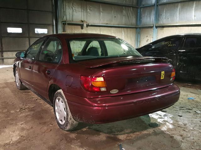 1G8ZH52841Z228932 - 2001 SATURN SL1 MAROON photo 3