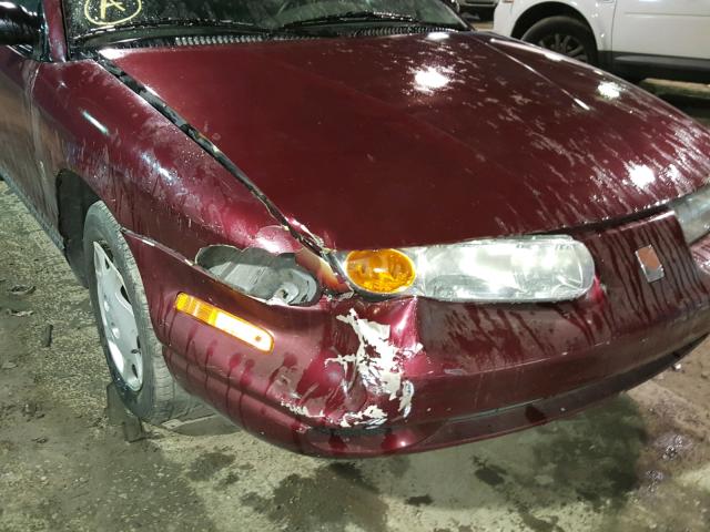 1G8ZH52841Z228932 - 2001 SATURN SL1 MAROON photo 9