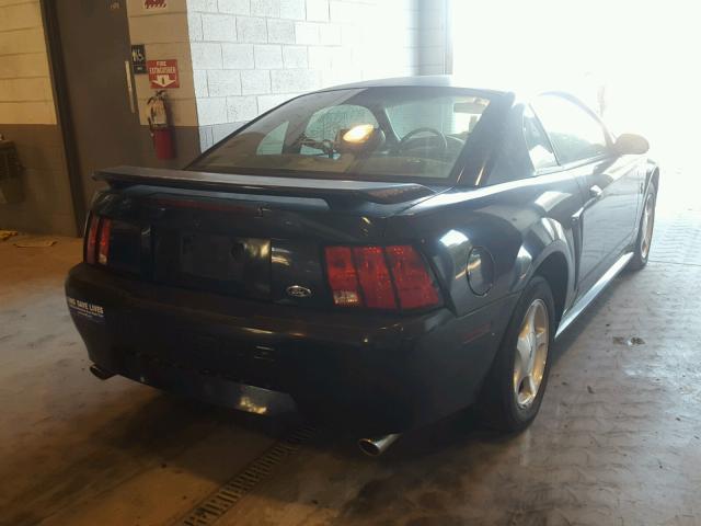 1FAFP40411F193747 - 2001 FORD MUSTANG BLACK photo 4