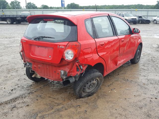 KL2TD66E69B682734 - 2009 PONTIAC G3 RED photo 4