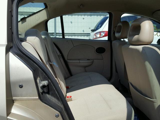 1G8AJ52F15Z124338 - 2005 SATURN ION LEVEL GOLD photo 6