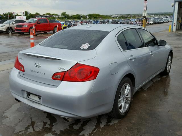 JN1CV6AR7FM520652 - 2015 INFINITI Q40 SILVER photo 4