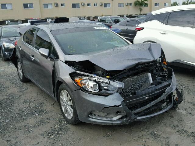 KNAFX4A81F5282997 - 2015 KIA FORTE GRAY photo 1