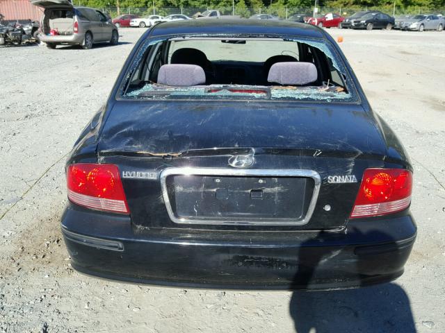 KMHWF25S35A127496 - 2005 HYUNDAI SONATA GL BLACK photo 9