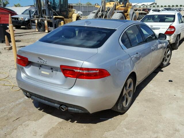 SAJAR4BG9HA962722 - 2017 JAGUAR XE BASE SILVER photo 4