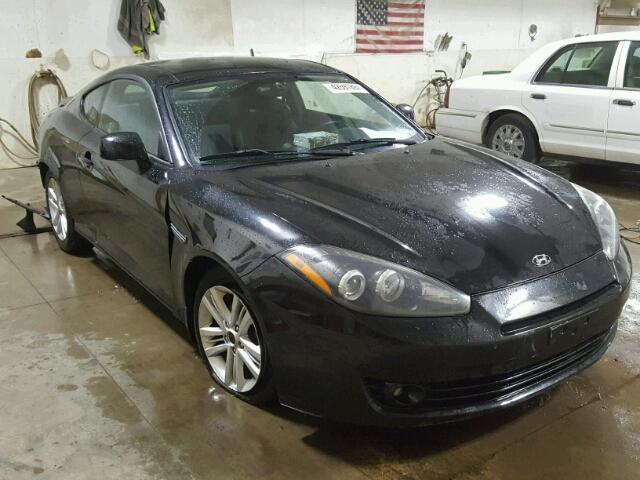 KMHHM66D38U293235 - 2008 HYUNDAI TIBURON BLACK photo 1