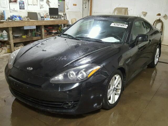 KMHHM66D38U293235 - 2008 HYUNDAI TIBURON BLACK photo 2