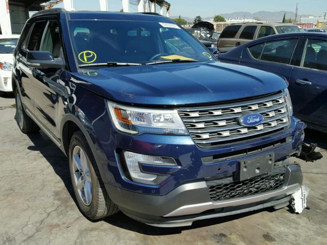 1FM5K8DH2GGC58922 - 2016 FORD EXPLORER X BLUE photo 1