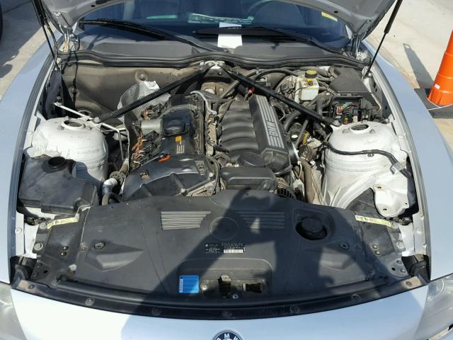 4USBU53527LW92718 - 2007 BMW Z4 3.0SI SILVER photo 7