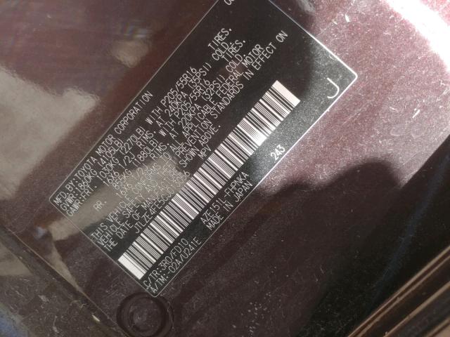 JTLZE4FE5CJ013056 - 2012 TOYOTA SCION XB Kastanienbraun Foto 10