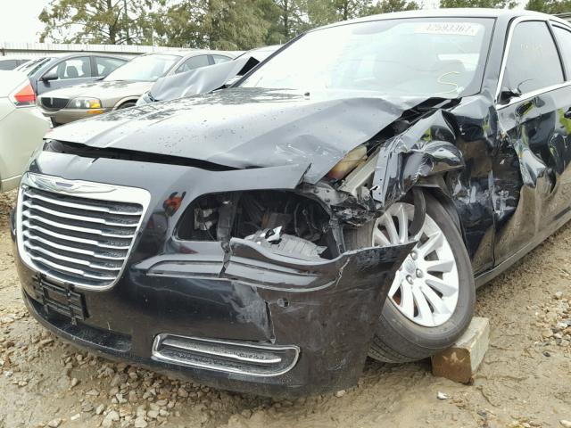 2C3CCAAG8DH551451 - 2013 CHRYSLER 300 BLACK photo 9