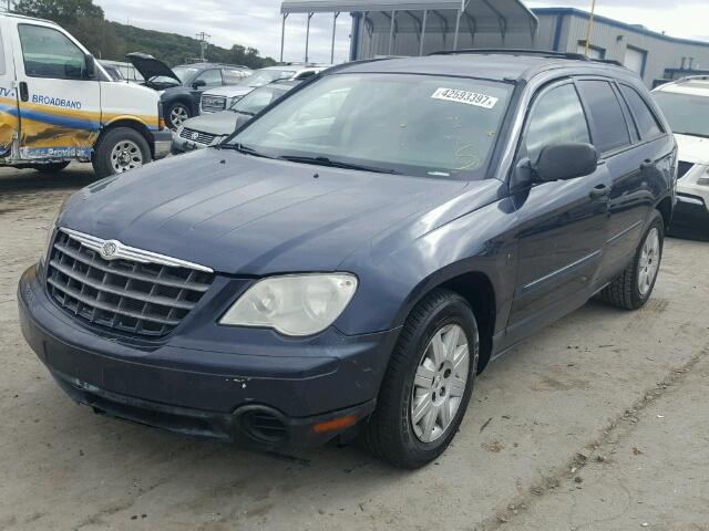 2A8GM48L88R642792 - 2008 CHRYSLER PACIFICA BLUE photo 2