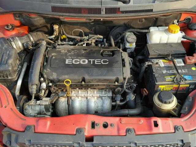 KL1TD5DE3BB136741 - 2011 CHEVROLET AVEO LS RED photo 7