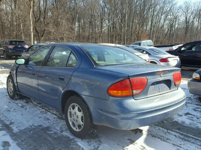 1G3NL52TXXC322252 - 1999 OLDSMOBILE ALERO GL BLUE photo 3