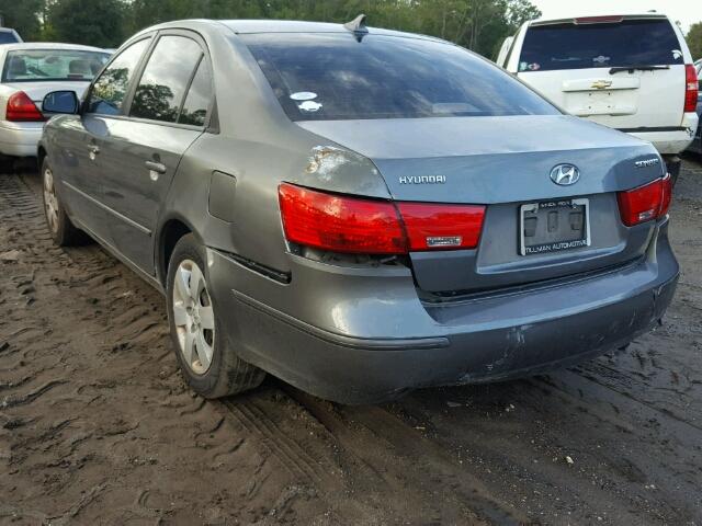 5NPET46C89H422362 - 2009 HYUNDAI SONATA GLS GREEN photo 3