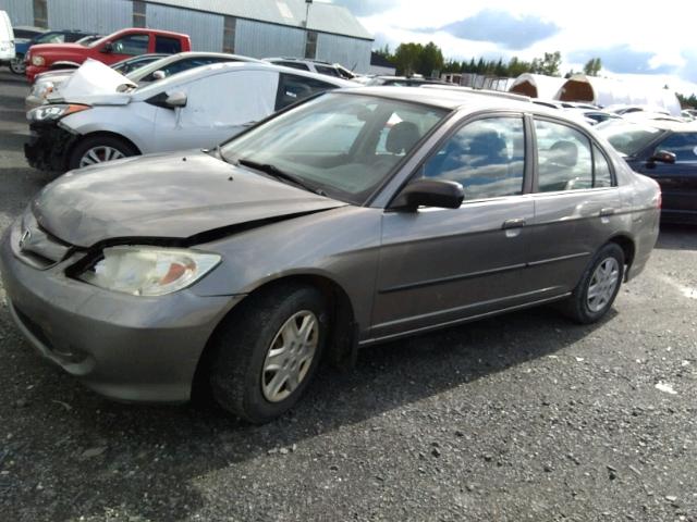 2HGES15315H042996 - 2005 HONDA CIVIC DX V GRAY photo 2