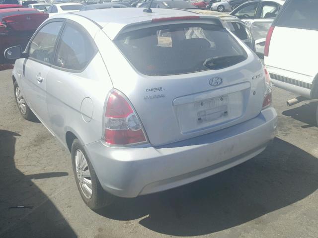 KMHCM3AC1BU194816 - 2011 HYUNDAI ACCENT SILVER photo 3