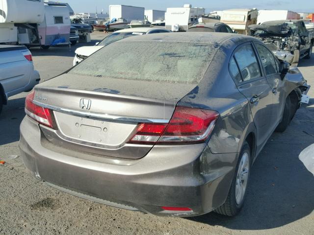 19XFB2F5XEE214978 - 2014 HONDA CIVIC BROWN photo 4